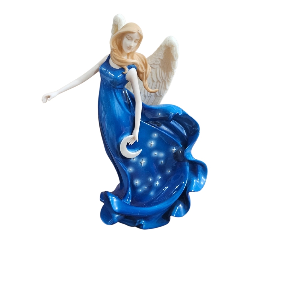 Vintage Angels & Co 31602 The Moon Blue Angel Figurine